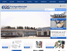 Tablet Screenshot of elg-luebben-shop.de